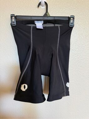 Pearl Izumi Black Padded PRO Cycling Bib Shorts with Gray Stitching Medium